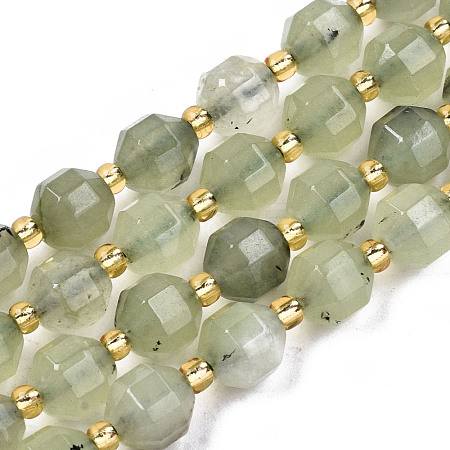 Natural Prehnite Beads Strands G-T131-78A-1