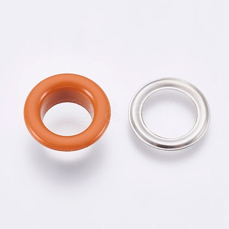 Iron Grommet Eyelet Findings IFIN-WH0023-B07-1