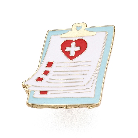 Medical Theme Alloy Enamel Pin Brooches JEWB-N001-20A-G-1