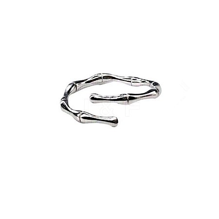 Women's Adjustable Brass Cuff Rings RJEW-BB49217-A-1