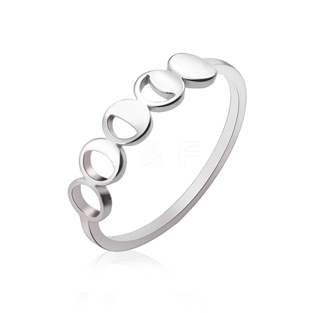 Non-Tarnish Stainless Steel Finger Ring PW-WG27535-05-1