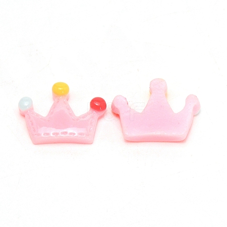 Opaque Resin Cabochons LS-RESI-WH0016-06F-1