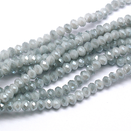 Electroplate Imitation Jade Glass Bead Strands EGLA-J047-3x2mm-F04-1