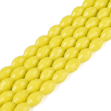 Opaque Solid Color Glass Beads Strands GLAA-N071-01A-C03-1