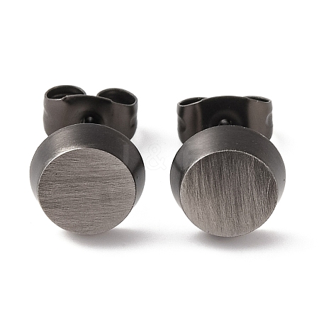 Vacuum Plating 304 Stainless Steel Stud Earrings STAS-B070-08B-1