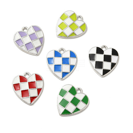 Alloy Enamel Pendants ENAM-B050-12P-1