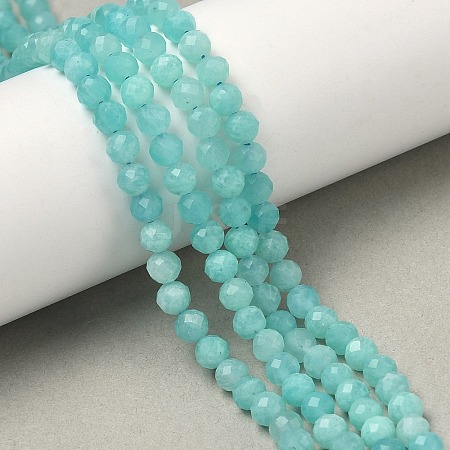 Natural Amazonite Beads Strands G-B168-A13-4mm-1