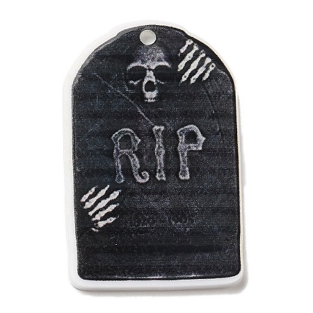 Halloween Themed Opaque Acrylic Pendants SACR-L004-04A-1