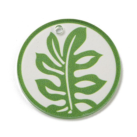 Opaque Acrylic Pendants BACR-C001-01A-1