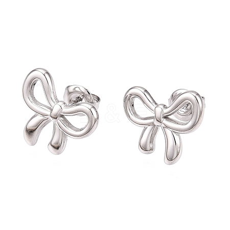 Non-Tarnish 304 Stainless Steel Stud Earrings LS-EJEW-H115-07P-1