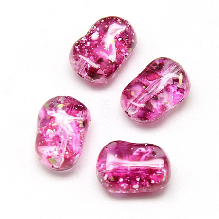 Spray Painted Acrylic Beads X-MACR-Q169-70-1