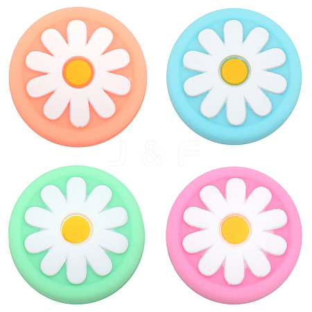 4Pcs 4 Colors Daisy Silicone Joystick Cap FIND-GF0007-37-1