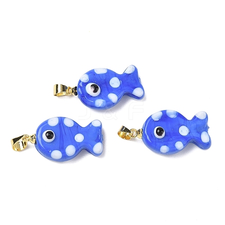 Handmade Lampwork Pendants LAMP-G168-04D-1