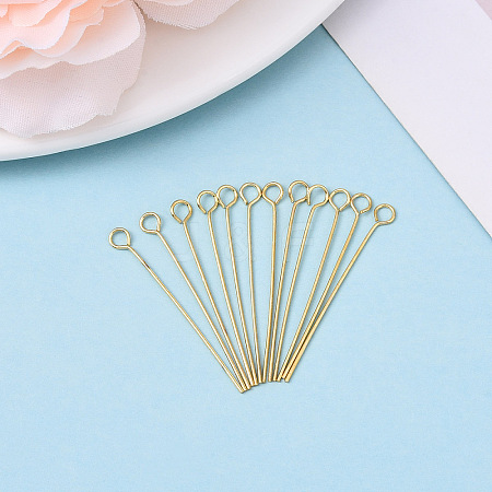 Brass Eye Pins KK-YW0004-04C-G-1