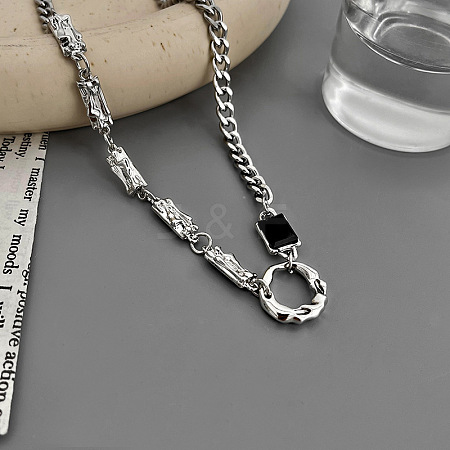 Alloy Pendant 316 Surgical Stainless Steel Chain Necklaces for Men FS-WG50373-14-1