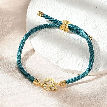 Adjustable Nylon Cord Bracelets X-BJEW-C096-01G-17-1
