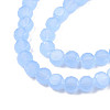 Transparent Imitation Jade Glass Beads Strands GLAA-N052-05A-B02-3