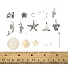 Ocean DIY Dangle Earring Making Kits DIY-FS0009-27-5