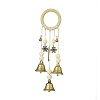Iron Witch Bells Protection for Door Knob Hanger HJEW-JM00915-2