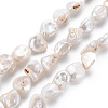 Natural Keshi Pearl Beads Strands PEAR-S021-072-1