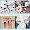 10Pcs 5 Styles Alloy with Plastic Scarf Buckle Ring AJEW-CJ0001-35-7