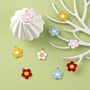 20Pcs 5 Colors Alloy Enamel Pendants ENAM-FS0001-05-5