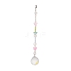 Teardrop & Butterfly Glass Suncatchers HJEW-JM00847-2