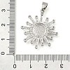 Brass Micro Pave Cubic Zirconia Pendants KK-S049-02P-3