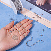 304 Stainless Steel Paperclip Chains Bracelet Necklace DIY Making Kit DIY-TA0009-67-6