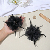 Feather & Gauze & Glass Ornament Accessories FIND-WH0367-90-3