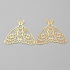 Hollow Brass Pendants KK-CJC0009-02C-05-1