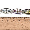 Electroplated Transparent Glass Beads Strands GL-CBA98F0-08D-4