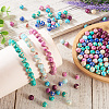 96Pcs 6 Styles Dyed Natural and Synthetic Imperial Jasper Dyed Beads G-TA0002-40-8
