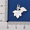 925 Sterling Silver Maple Leaf Charms STER-G045-07S-3