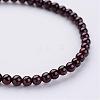 Natural Garnet Beaded Stretch Bracelets BJEW-JB02459-05-2