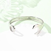 304 Stainless Steel Cuff Bangles for Women Men BJEW-P386-03P-2