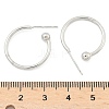 Brass Stud Earrings EJEW-L245-001P-5
