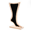 Foot Shaped Wood Anklet Storage Jewelry Rack ODIS-G018-01B-1