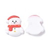 Christmas Theme Opaque Resin Cabochons RESI-F042-01H-1