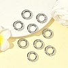 Tarnish Resistant Ring Smooth 304 Stainless Steel Spring Gate Rings STAS-E073-06-A-4