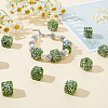 Olycraft 10Pcs Rhinestone Clay Pave Glass Beads FIND-OC0003-18-5