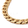 PVD Vacuum Plating 304 Stainless Steel Cuban Link Chain Bracelet for Men Women BJEW-E031-07G-2