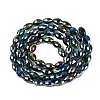 Electroplate Transparent Glass Beads Strands GL-N002-01A-A18-2