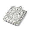 Anti-Tarnish 304 Stainless Steel Pendants STAS-U033-01P-C-2