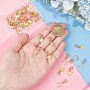 40Pcs 4 Styles 304 Stainless Steel European Dangle Charms PALLOY-UN00005-4