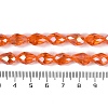 Transparent Electroplate Glass Beads Strands EGLA-N013-T8mm-B09-4
