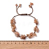 Adjustable Natural Gemstone Braided Bead Bracelets for Women BJEW-U035-02-7