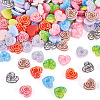 Printed Opaque Resin Cabochons CRES-TA0001-72B-2