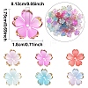 120Pcs 6 Colors Acrylic Bead Caps OACR-YW0002-32-2