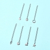 7Pcs 7 Styles 304 Stainless Steel Chain Extender STAS-FS0001-49P-7